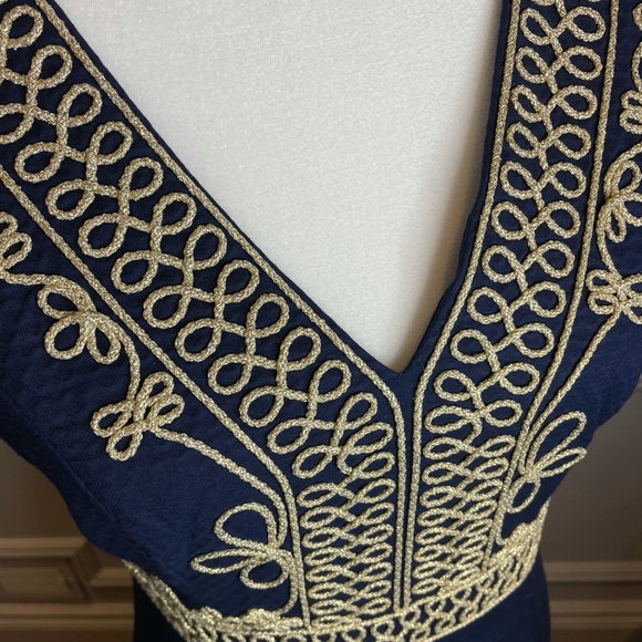 Lilly Pulitzer Aveline Shift NWT Navy Gold 2 - Picture 5 of 16